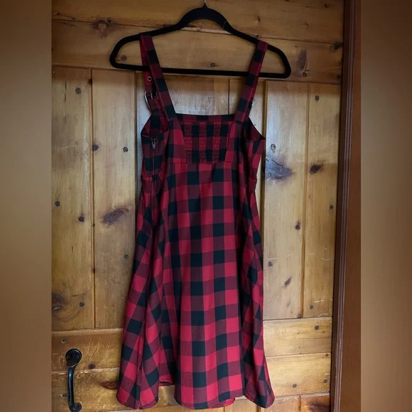 Hot Topic | Dresses | Hot Topic Buffalo Plaid Aline Jumperdress | Poshmark